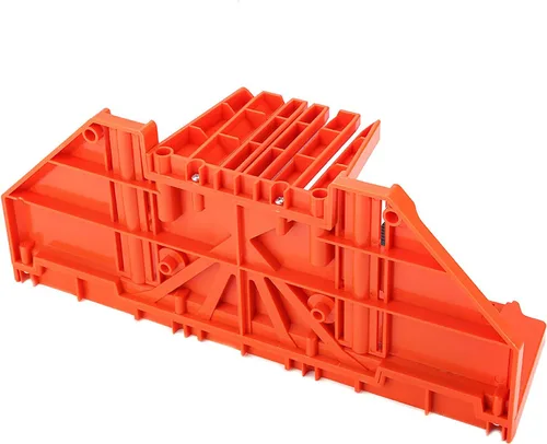 Miniatura 7 de Caja de sierra ingletadora, bloque de inglete de sujeción de plástico, sierra de poda, ángulos de corte de madera, herramienta de hardware