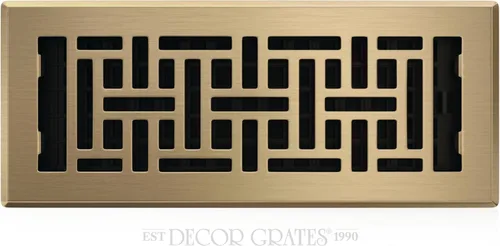 Miniatura 44 de Decor Grates Registro de suelo oriental AJH412-RB, 4 x 12 pulgadas, acabado de bronce frotado bronce (Rubbed Bronze Finish)