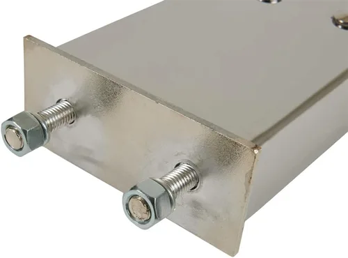 Miniatura 5 de Mytee Products Barra de Luz de Gancho de Tapa de Barro Cargada con Resorte de Acero Inoxidable de 30" con Recortes de Luz Redondos – Espaciado