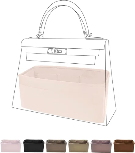 DGAZ Organizador de bolsas, organizador de bolsos de seda, organizador de bolsos y organizador de bolsas Simplicity, se adapta a bolsas Kelly mini
