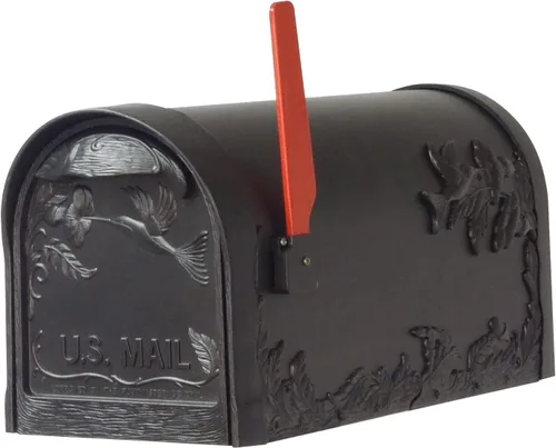 Miniatura 7 de SCB-1005_SPK600-BLK - Buzón de colibrí con poste de aluminio, color negro