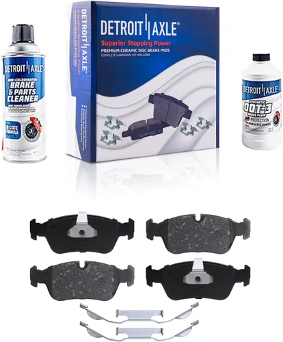 Miniatura 147 de Detroit Axle - Pastillas de Freno Delantero Izquierdo Reemplazo de Pinza de Disco para Dodge Ram 1500 Dakota Mitsubishi Raider - Juego de 3 piezas