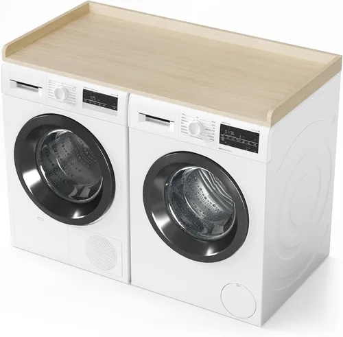 Miniatura 9 de SpaceAid Encimera para lavadora y secadora, estante de madera con borde, 54 pulgadas de ancho x 27.5 pulgadas de profundidad, organizador de Blanco
