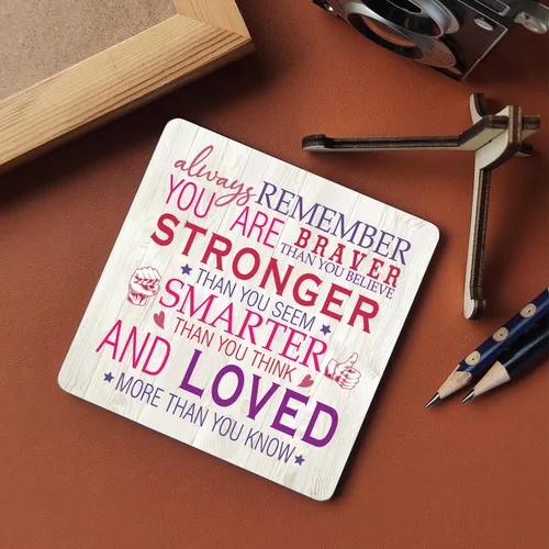 Miniatura 4 de Letrero de escritorio rosa inspirador para mujer, regalo de aliento para mujeres, regalos de animación, placas de madera, letreros motivacionales