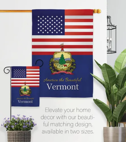 Miniatura 8 de Americana Home & Garden US Vermont House Flag Set Americana States American Territories Republic Country Particular Area Decoration Banner Small