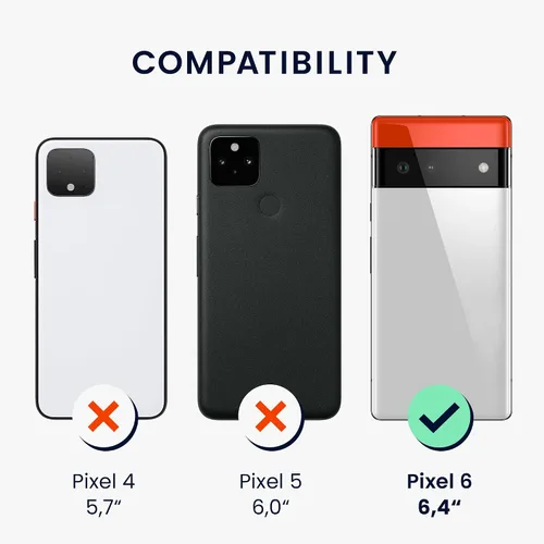Miniatura 105 de kwmobile Funda Compatible con Google Pixel 6 Pro - Funda de teléfono de silicona TPU con acabado suave - Azul Arrecife