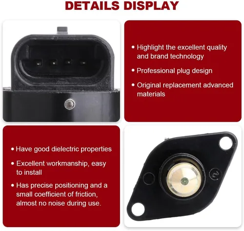 Miniatura 2 de CCIYU Válvula de control de velocidad de ralentí compatible con Jaguar Vanden Plas 1990-1997, 1990-1997 para JaguarXJ6, 1995-1997 para JaguarXJR