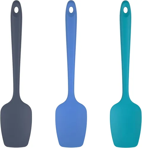 U-Taste Juego de espátulas de cuchara de silicona, 600ºF de alta resistencia al calor, raspador de goma flexible de grado alimenticio, mezcla de