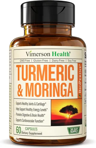 Miniatura 3 de Vimerson Health Suplemento multivitamínico y de moringa de cúrcuma para mujeres para apoyo inmunológico, energía, estado de ánimo, cabello, piel