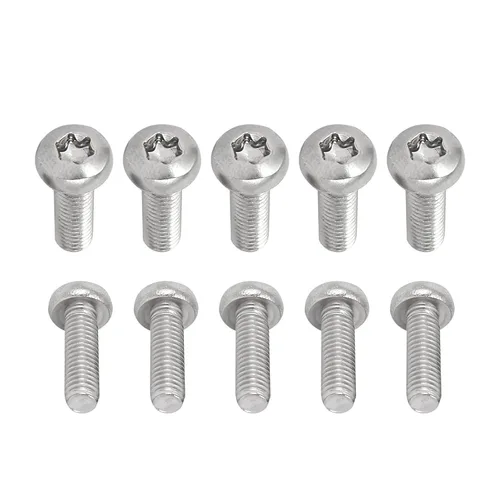 Miniatura 70 de DTGN Tornillos Torx de cabeza plana M1.0.236x0.118 in (DXL), paquete de 20, buenos para maquinaria, sujetadores de seguridad Torx de acero