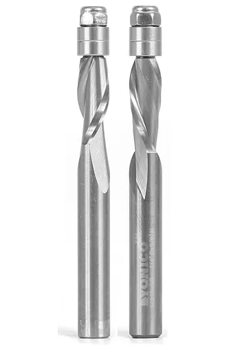 Miniatura 15 de YONICO Broca de carburo sólido para enrutador de corte empotrado en espiral de 1/4 pulgadas con corte superior de 1/4 pulgadas 14119