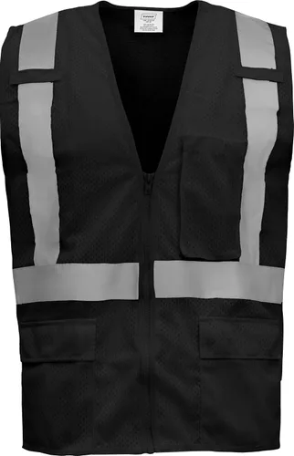Miniatura 8 de Ironwear 1284 Class 2 Polyester Safety Vest w/Zipper & Radio Clips