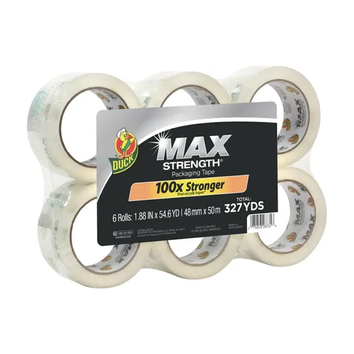 Miniatura 9 de Duck Max Strength Recambio de Cinta de Embalaje Transparente - Cinta de Embalaje de Máxima Resistencia para Uso Pesado para Cajas de Envío y Mudanza