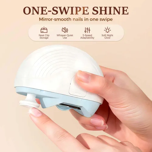Cortaúñas eléctrico automático, cortaúñas eléctrico recargable para uñas de los pies, 2026 nuevo recortador de uñas automático 2 en 1 con luz LED