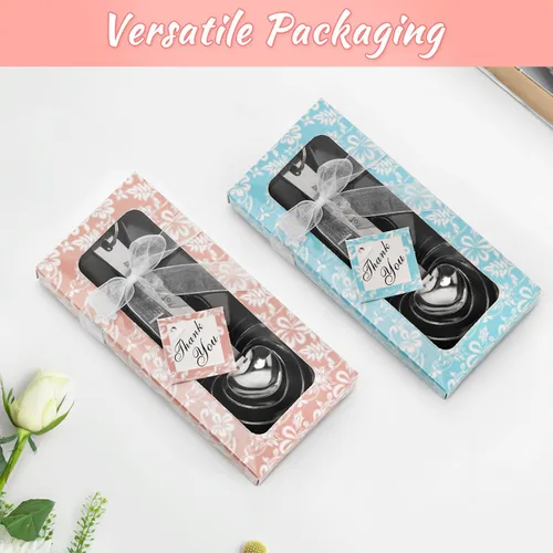 Miniatura 7 de Paquete de 50 cucharas medidoras en forma de corazón, recuerdos de boda a granel para invitados, regalos de baby shower para invitados, despedidas