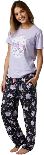 Miniatura 2 de Bioworld Kuromi & My Melody - Conjunto de ropa de dormir lavanda para mujer