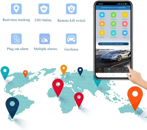 Miniatura 3 de Rastreador GPS con cable duro para vehículos, suscripción de un mes incluida, dispositivo de seguimiento de automóvil con cable 4G para vehículos