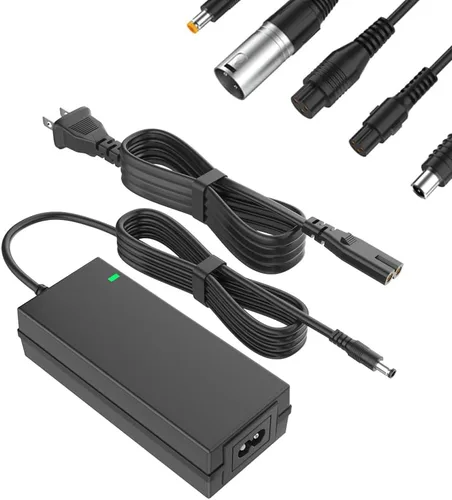 Miniatura 6 de Cargador de scooter de 42 V 2 A con enchufes 6 en 1 para 36 V Pocket Mod, Sports Mod, Razor, Gotrax, Jetson, Voyage, Ninebot, dispositivo de batería