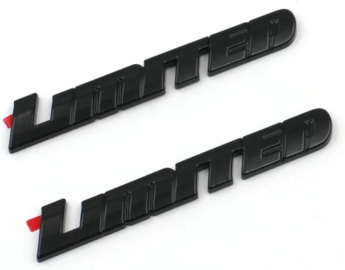 Miniatura 2 de 2 piezas de emblema de puerta negro brillante superpuesto Compatible con Sequoia Tacoma Tundra 4Runner (Negro brillante)