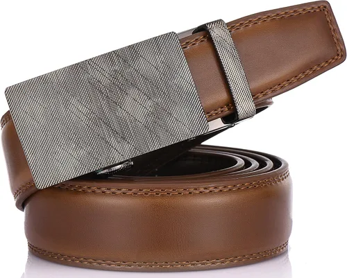 Miniatura 7 de GALLERY SEVEN Cinturón de trinquete de cuero para hombre