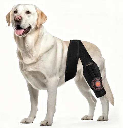 Rodillera para perro para pierna trasera desgarrada del ligamento cruzado anterior, tirantes ajustables de cuatro patas para pierna trasera,