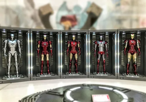 Miniatura 6 de LonullyMege Salón de Armor para Figura de Acción Ironman de 7 Pulgadas (Individual)