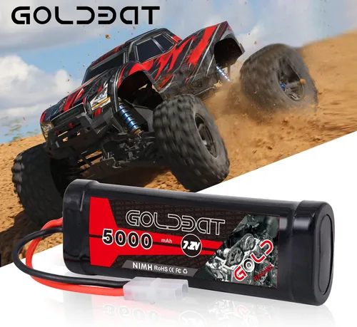 Miniatura 7 de GOLDBAT 5000 mAh 7.2 V NiMH batería con conector Tamiya para RC coche RC camión RC barco LOSI asociado HPI Kyosho Tamiya Quadcopter Drone Hobby