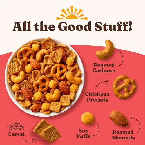 Miniatura 4 de Catalina Crunch Mezcla de Snacks con Proteína y Cheese Crisps - 10g de Proteína, 1g de Azúcar por Porción - Buena Fuente de Fibra, Keto, Sin Gluten