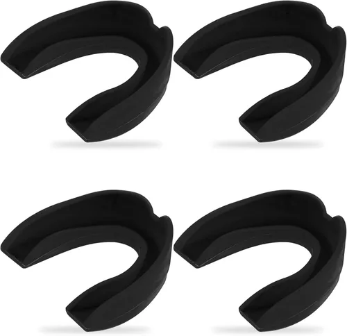 Dimeho Paquete de 4 protectores bucales deportivos, boquilla deportiva, armadura de dientes, protector bucal para fútbol, boxeo, hockey, karate,
