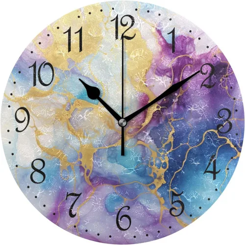Miniatura 13 de ALAZA Reloj de pared de vaca de granja de 10 pulgadas, funciona con pilas, silencioso, sin tictac, decoración del hogar para cocina, sala de estar