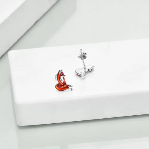 Miniatura 4 de Aretes colgantes de plata de ley 925 con diseño de animales, diseño de unicornio, gato, elefante, panda, búho, oso de coala, conejo, dinosaurio