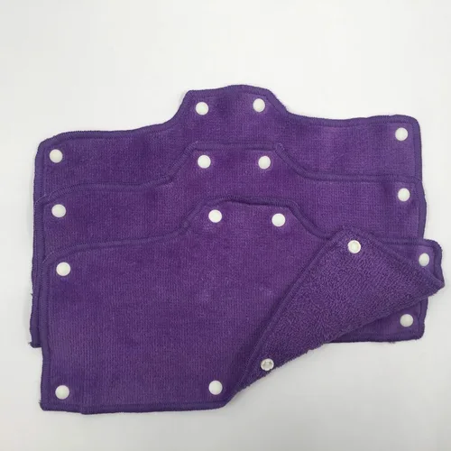 Miniatura 6 de NAEE Banda transpirable púrpura para casco duro Lavable Terciopelo Algodón Banda para casco duro abrochable (3, Púrpura)