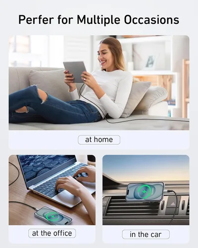 Miniatura 8 de Dasku iPhone 17 USB C a USB C de carga rápida, 60 W (3.1 A), paquete de 2 cables cargador de carga de 3 pies tipo C para iPhone 17/16/15/15 Plus/15