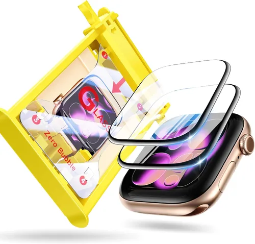 Miniatura 14 de Paquete de 2 fundas para Apple Watch 40mm SE Series 6/5/4/SE 2ª generación con protector de pantalla de vidrio templado, funda protectora completa