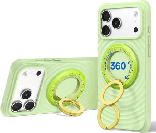 Miniatura 20 de SYNCWIRE Soporte magnético para anillo de teléfono MagSafe, rotación de 360°, agarre magnético de doble cara, soporte de anillo para teléfono