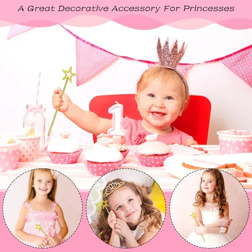Miniatura 4 de Meanplan 36 varitas de hadas de 13 pulgadas, varitas de princesa con estrella mágica, palitos de bruja de ángel, accesorios de disfraz de hada
