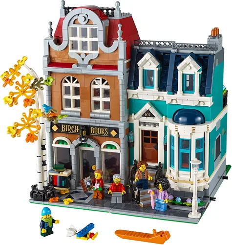Miniatura 5 de LEGO Creator Expert Bookshop 10270 - Kit de construcción modular, juego de exhibición de decoración del hogar para coleccionistas, colección