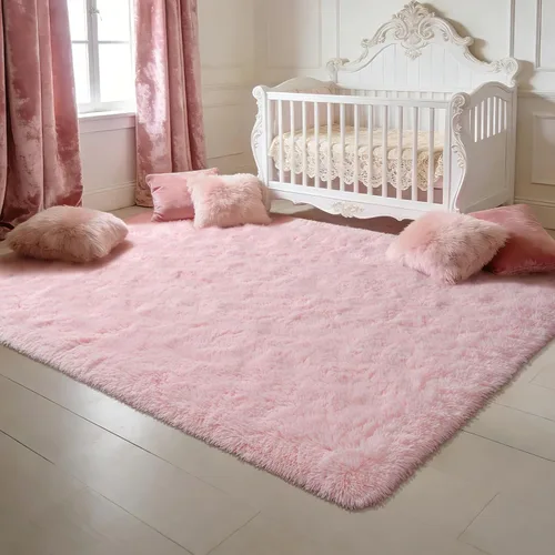 Miniatura 18 de Alfombra Corredor Suave de Pelo Largo para Dormitorio, 2 x 6 pies, alfombras esponjosas con parte inferior antideslizante para pasillo, junto a