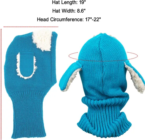 Miniatura 6 de Abrigo para invierno, que incluye gorra, bufanda, capucha y orejeras, para niñas o niños