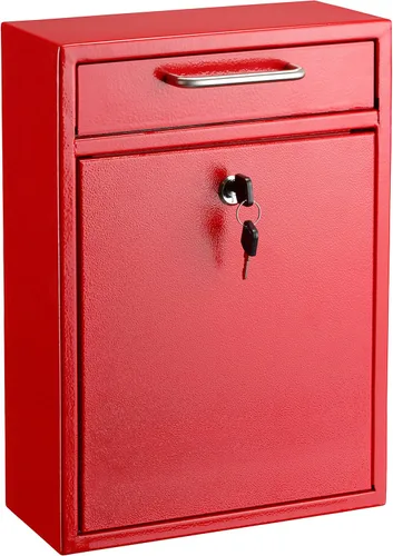 Miniatura 14 de AdirOffice contenedor con traba - Buzón de correo montado en pared., Blanco, 631-04-WHI