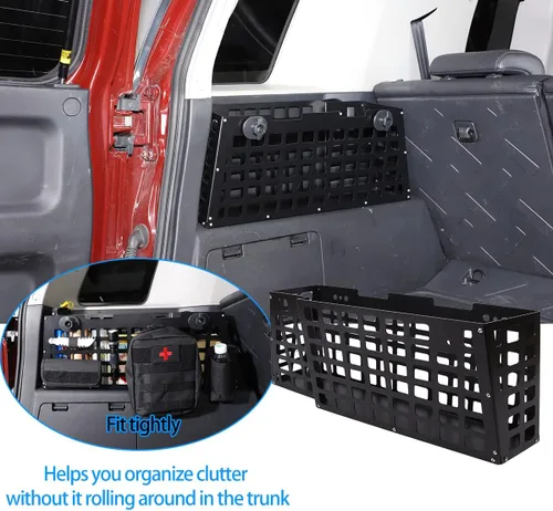 Miniatura 2 de HAPPYHORSE Para maletero Toyo-ta FJ Cruiser 2007-2021, organizador de artículos diversos, caja de almacenamiento con compartimento de almacenamiento