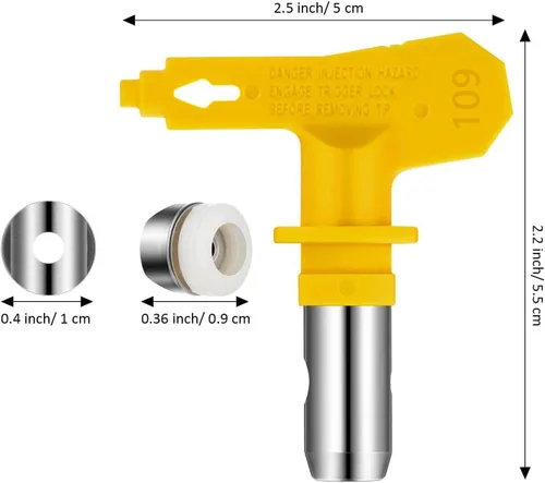 Miniatura 2 de Puntas de pulverización reversibles sin aire para pulverizador de pintura sin aire (109)