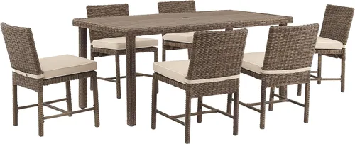 Miniatura 11 de Crosley Furniture Bradenton - Juego de 2 sillas para exteriores, sillas de mimbre para patio, terraza, patio trasero, color marrón desgastado