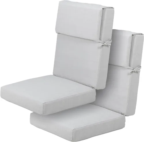 Miniatura 30 de Aoodor Juego de 1 cojines para sillas de patio de 44 x 21 pulgadas, resistentes a la decoloración y al agua, relleno de espuma de esponja