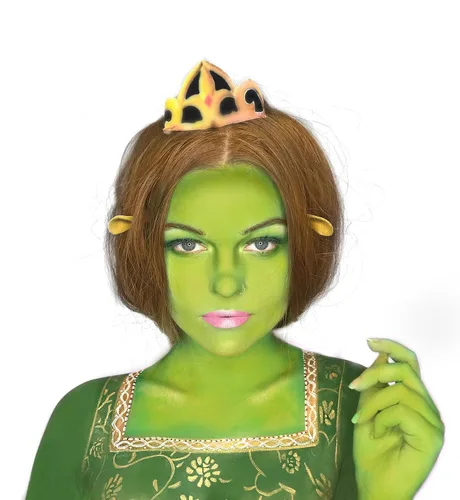 Miniatura 6 de CCbeauty Barra de pintura facial verde ogro, kit de pintura facial, pintura corporal profesional, maquillaje SFX no tóxico para Shrek Disgust verde