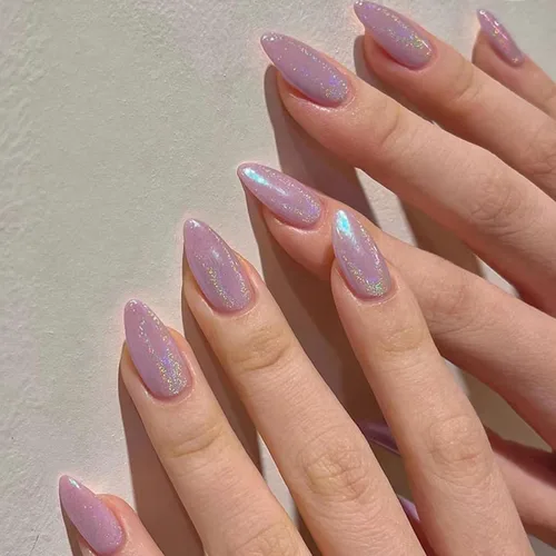 Miniatura 13 de Uñas postizas a presión marrón café, uñas postizas medianas de almendra, color sólido, cobertura completa, uñas postizas artificiales brillantes