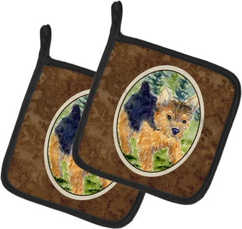 Miniatura 298 de Caroline's Treasures SS8617PTHD - Juego de soportes para ollas de cocina resistentes al calor, almohadillas calientes para horno para cocinar, Husky