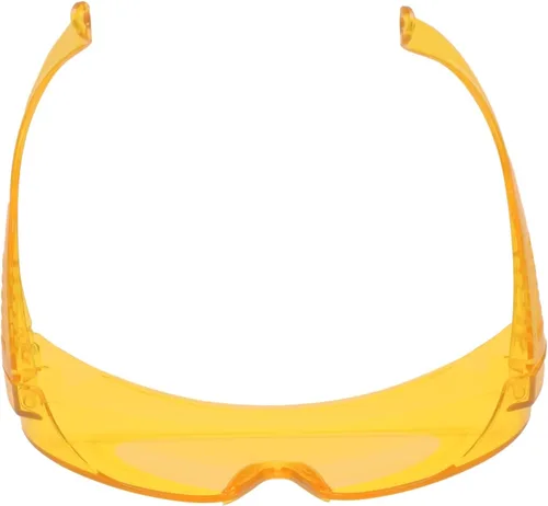 Miniatura 9 de Calabria 1003 Gafas de seguridad grandes que se ajustan sobre anteojos graduados Fitover para hombres y mujeres, envolventes, tintadas, Anaranjado