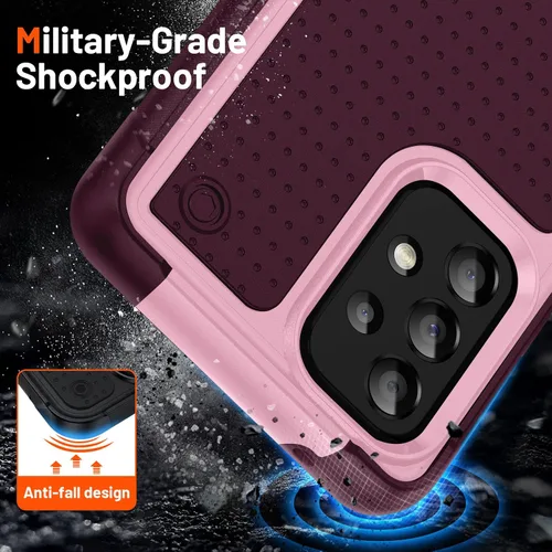 Miniatura 2 de Asuwish Funda protectora para Samsung Galaxy A53 5G con protector de pantalla de vidrio templado y accesorios para celda, delgada, resistente