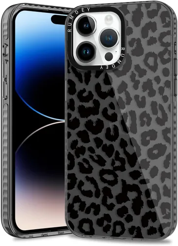 Miniatura 2 de Pack de 2 Fundas con Estampado de Guepardo para Apple iPhone 13 / iPhone 14 de 6.1 Pulgadas, Funda Transparente Linda Coquette con Patrones
